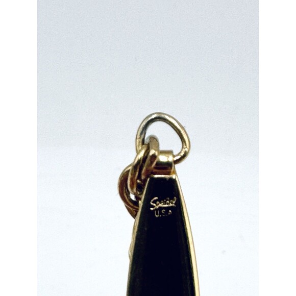 Vintage Speidel Gold Tone Blank ID Chain Bracelet Made in U.S.A. Engravable - Picture 3 of 4